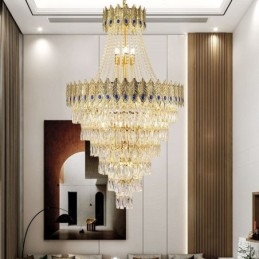 Lampă suspendată din cristal Lampă suspendată decorativă de lux sofisticată 80cm