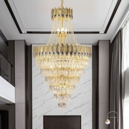 Lampă suspendată din cristal Lampă suspendată decorativă de lux sofisticată 80cm