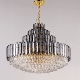 Plafoniera Decrativa de lux cu patru straturi de cristal 80cm
