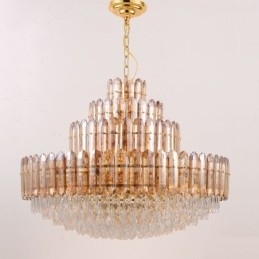Plafoniera Decrativa de lux cu patru straturi de cristal 80cm