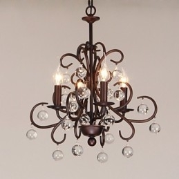 Candelabru din metal cu pictură clasică tradițională