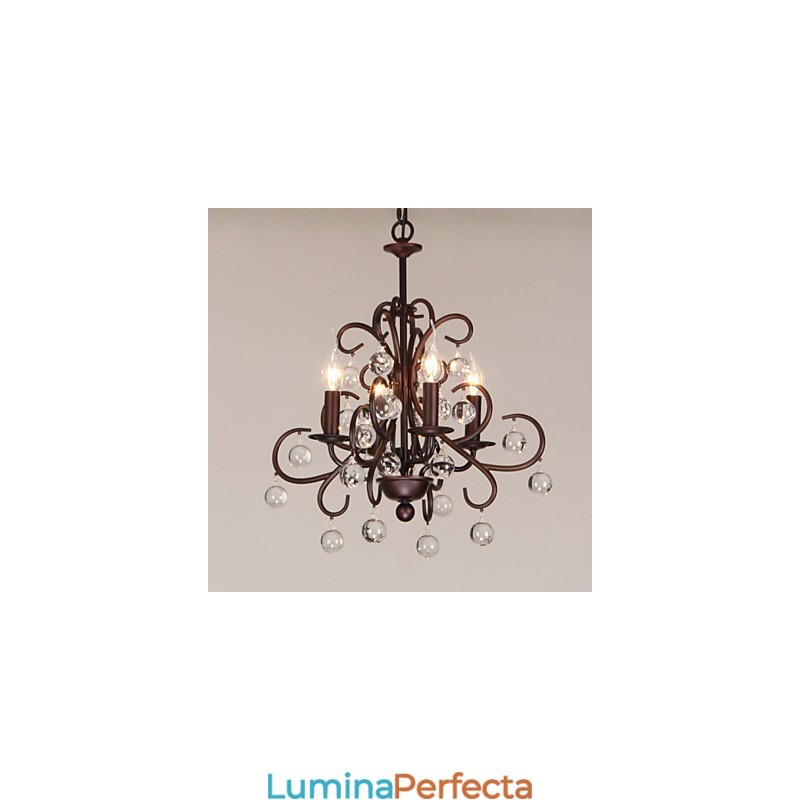 Candelabru din metal cu pictură clasică tradițională