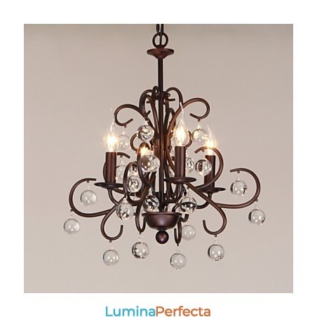 Candelabru din metal cu pictură clasică tradițională Candelabru din metal cu pictură clasică tradițională