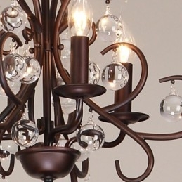 Candelabru din metal cu pictură clasică tradițională