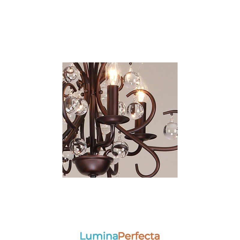 Candelabru din metal cu pictură clasică tradițională