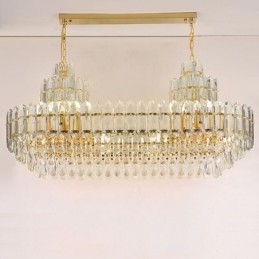 Plafoniera Decrativa de lux dreptunghiulara de cristal 100cm