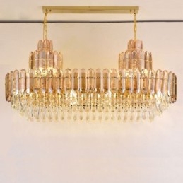 Plafoniera Decrativa de lux dreptunghiulara de cristal 100cm