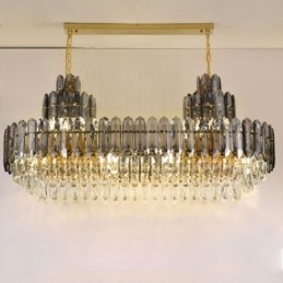 Plafoniera Decrativa de lux dreptunghiulara de cristal 100cm