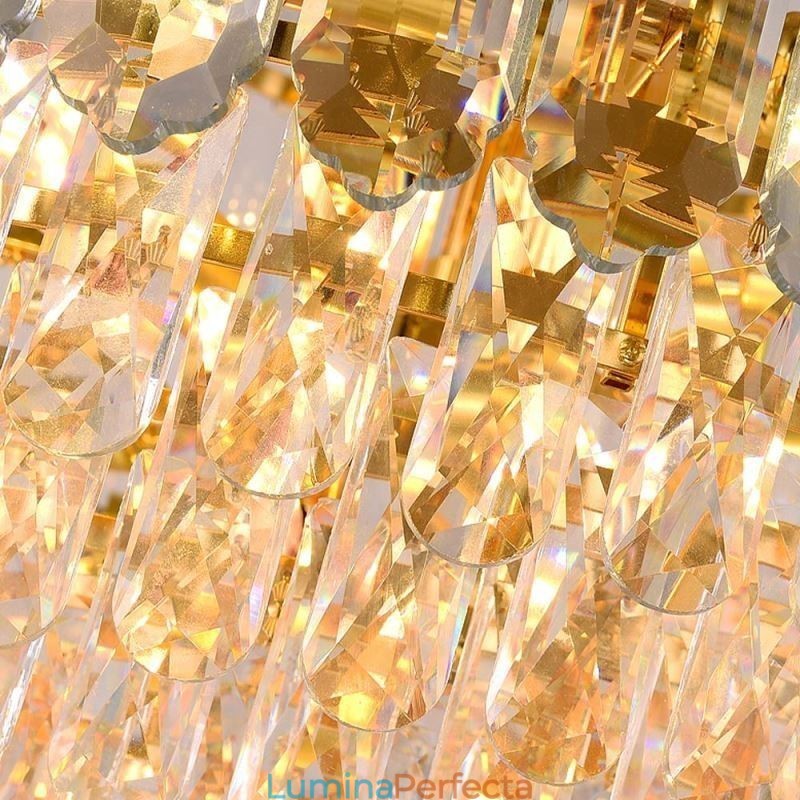 Plafoniera Decrativa de lux dreptunghiulara de cristal 100cm