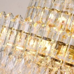 Plafoniera Decrativa de lux dreptunghiulara de cristal 100cm