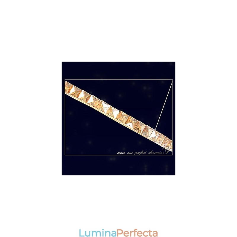 Pendantavan Cristal Lămpi Corpuri Moderne Chihlimbar K9 Inel Rotund Cristal 30CM
