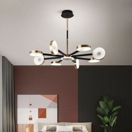 Lampă suspendată Plafoniera cerc minimalistă cu nouă capete