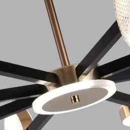 Lampă suspendată Plafoniera cerc minimalistă cu nouă capete
