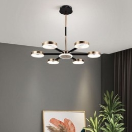 Lampă suspendată Plafoniera circulară minimalistă cu șapte capete