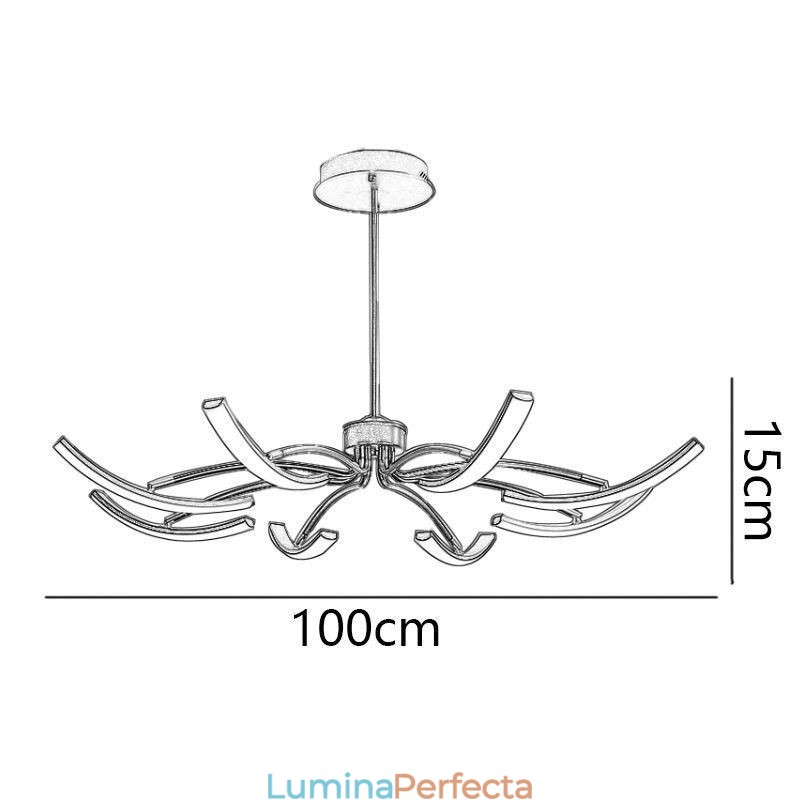 Plafoniera minimalistă transformabilă