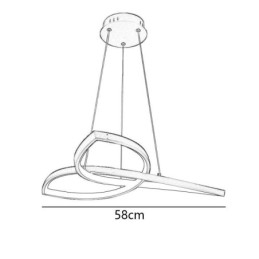Lampă suspendată Plafoniera minimalistă Clover
