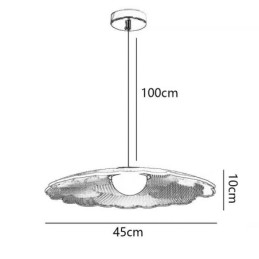 Lampă suspendată Plafoniera acrilic cu flori