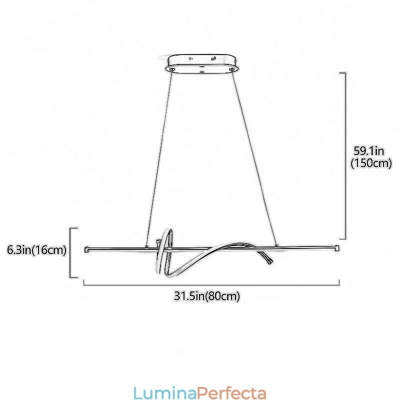 Lampă suspendată Plafoniera minimalistă scurtă