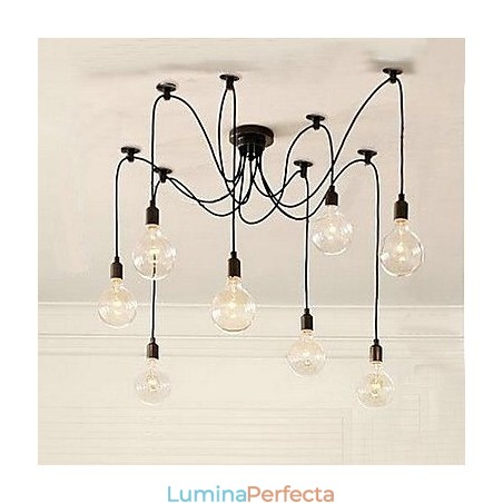 Candelabru cu bec în stil rural contractat din America de Nord Candelabru cu bec în stil rural contractat din America de Nord