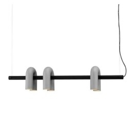 Plafoniera din fier forjat in forma de U Pendanta 90 abajur rotativa