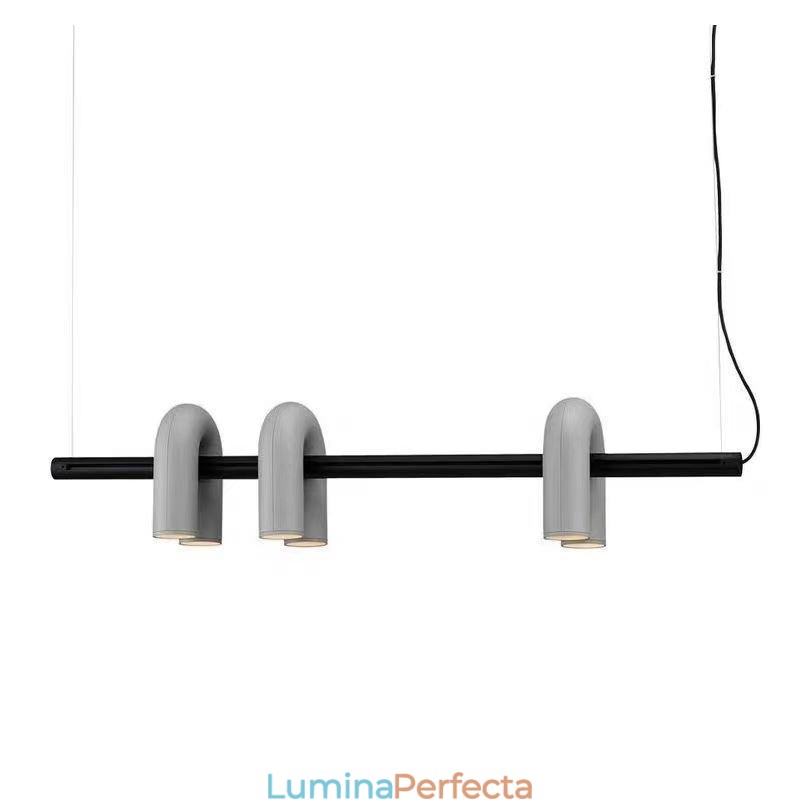 Plafoniera din fier forjat in forma de U Pendanta 90 abajur rotativa