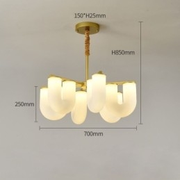 Candelabru în formă de U, în stil franțuzesc, pandantiv