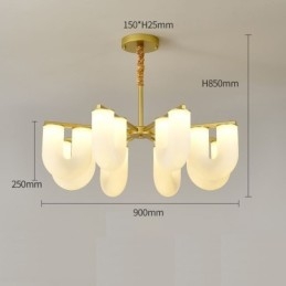 Candelabru în formă de U, în stil franțuzesc, pandantiv