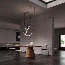 Lampă suspendată Creative Line Bamboo Plafoniera Negru Aur