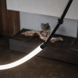 Lampă suspendată Creative Line Bamboo Plafoniera Negru Aur