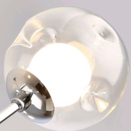 Lampă suspendată din sticlă în stil european Plafoniera cu fasole magică simplă