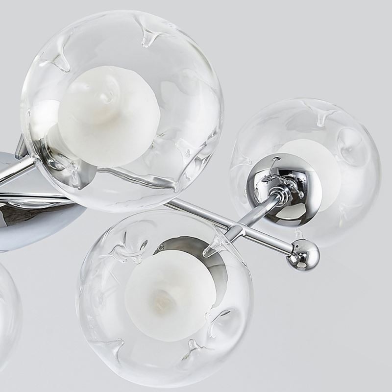 Lampă suspendată din sticlă în stil european Plafoniera cu fasole magică simplă