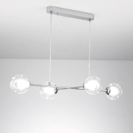 Lampă suspendată din sticlă European Magic Bean Lampă suspendată 4 lumini