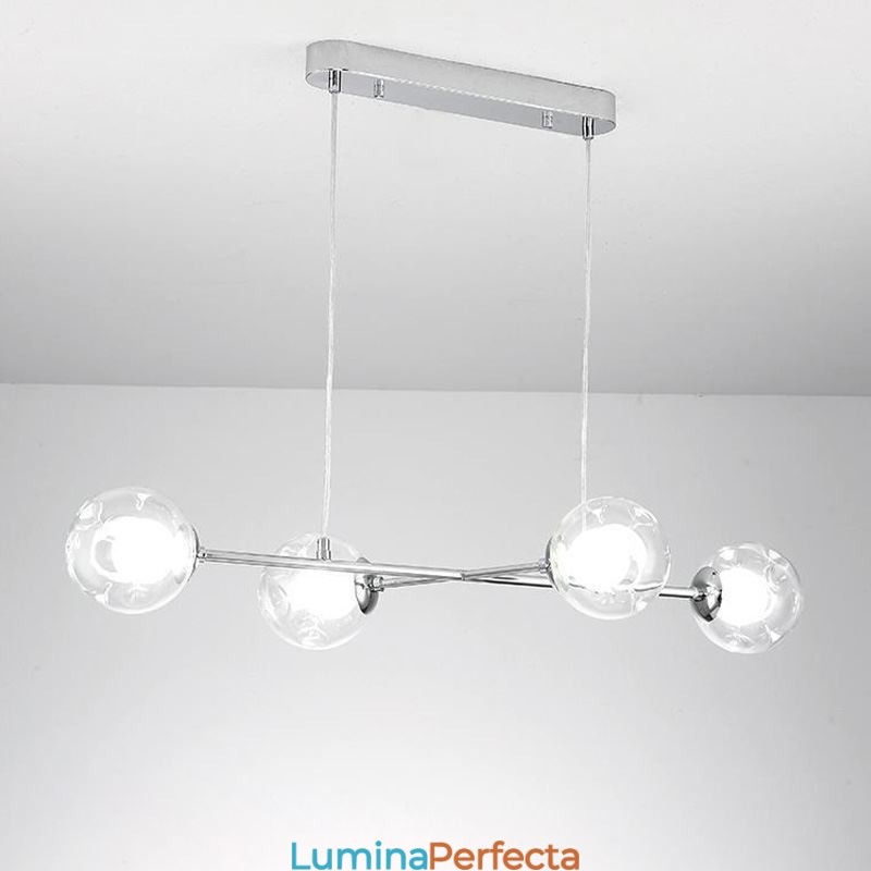 Lampă suspendată din sticlă European Magic Bean Lampă suspendată 4 lumini