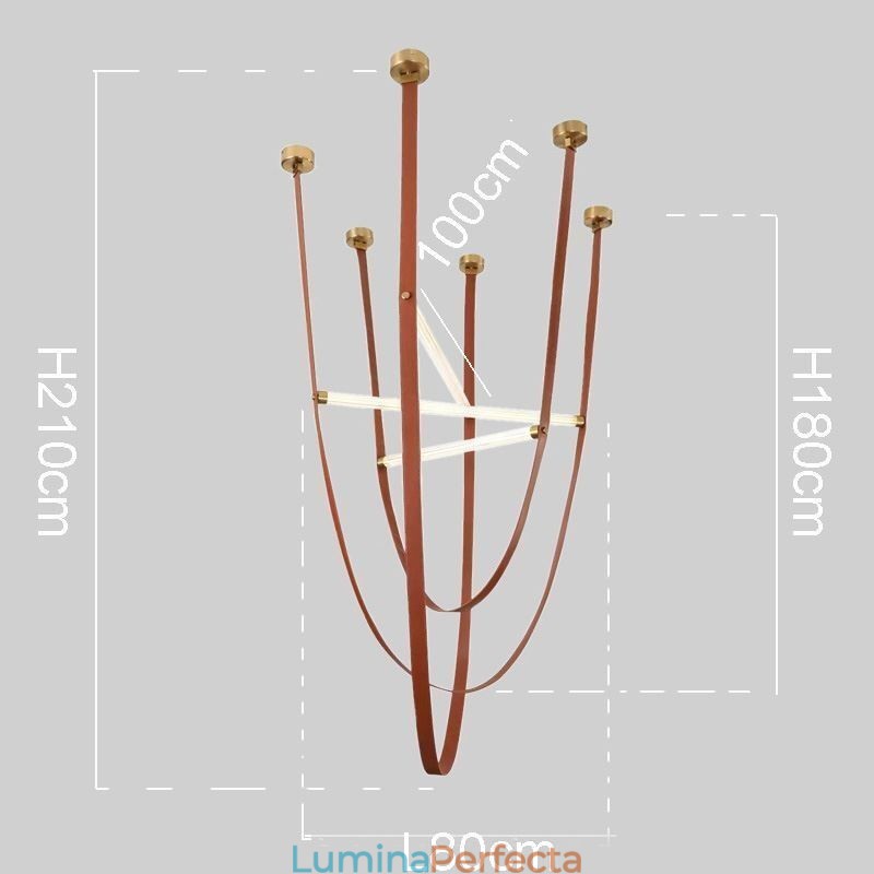 Lampă de suspendare europeană Wabi Sabi Style Belt Decorative Lamp