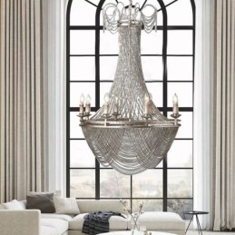 Lampă suspendată cu lanț din aluminiu Lumină creativă Cioc de lux Lumină decorativă Aur Argintiu