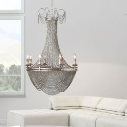 Lampă suspendată cu lanț din aluminiu Lumină creativă Cioc de lux Lumină decorativă Aur Argintiu