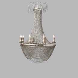 Lampă suspendată cu lanț din aluminiu Lumină creativă Cioc de lux Lumină decorativă Aur Argintiu