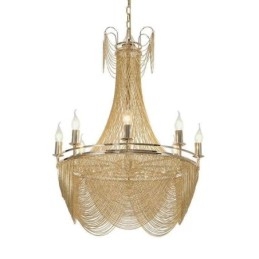 Lampă suspendată cu lanț din aluminiu Lumină creativă Cioc de lux Lumină decorativă Aur Argintiu