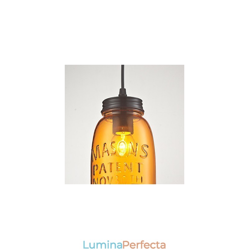 Pandantiv 1 Lumină Stil Italia Galvanizare Transparentă