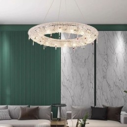 Lampă cu pandantiv din cristal Lumină modernă Plafoniera de lux
