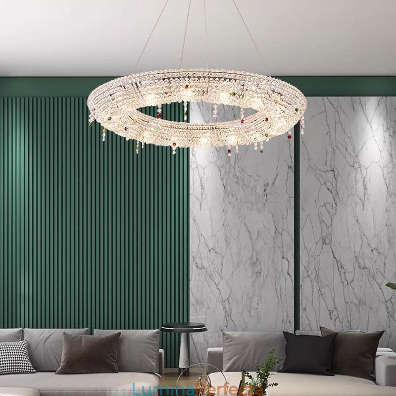 Lampă cu pandantiv din cristal Lumină modernă Plafoniera de lux