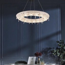 Lampă cu pandantiv din cristal Lumină modernă Plafoniera de lux