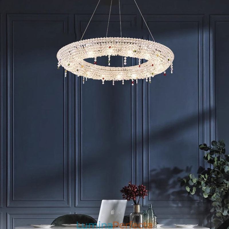 Lampă cu pandantiv din cristal Lumină modernă Plafoniera de lux