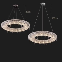 Lampă cu pandantiv din cristal Lumină modernă Plafoniera de lux