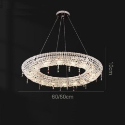Lampă cu pandantiv din cristal Lumină modernă Plafoniera de lux