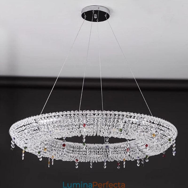 Lampă cu pandantiv din cristal Lumină modernă Plafoniera de lux