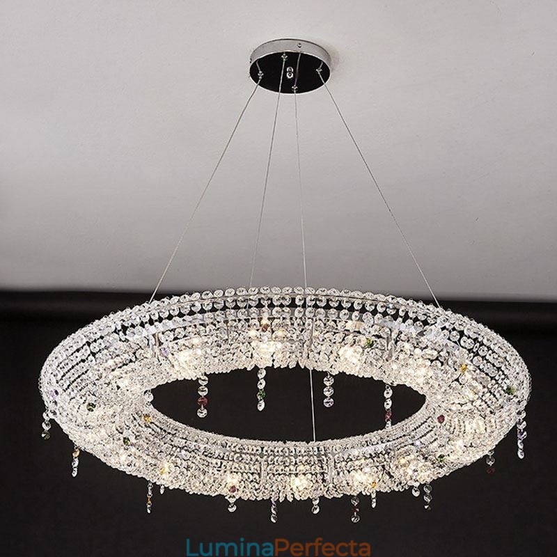 Lampă cu pandantiv din cristal Lumină modernă Plafoniera de lux