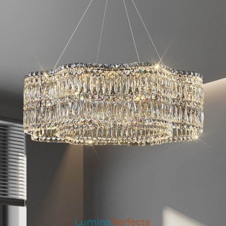 Plafoniera din Cristal Lampă suspendată modernă cu decorare simplă Plafoniera din Cristal Lampă suspendată modernă cu decorare simplă