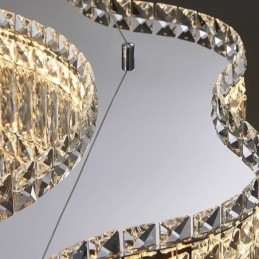 Plafoniera din Cristal Lampă suspendată modernă cu decorare simplă