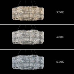 Plafoniera din Cristal Lampă suspendată modernă cu decorare simplă